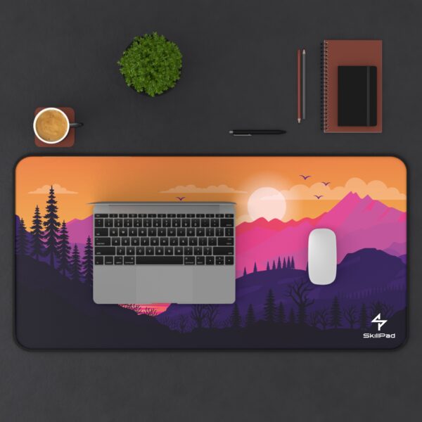 🌅 SkillPad Sunset – Tapis de Souris Gaming Épuré & Inspirant