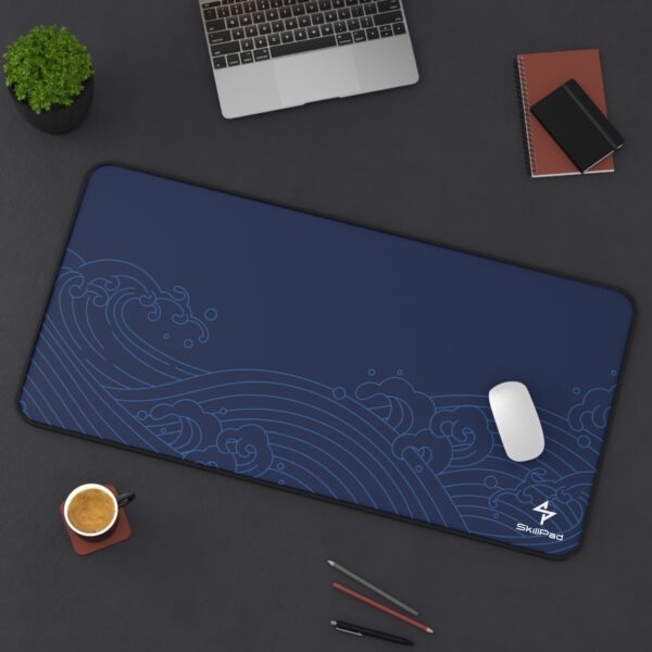 🌊 SkillPad Blue Wave – Tapis de Souris Gaming Épuré & Élégant
