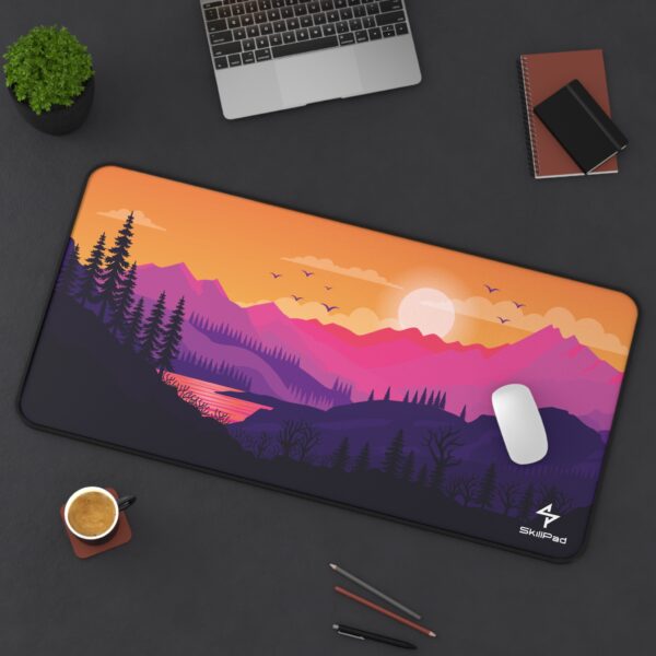 🌅 SkillPad Sunset – Tapis de Souris Gaming Épuré & Inspirant